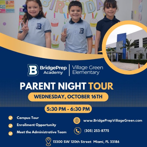 Parent Night Tour for New & Prospective Families