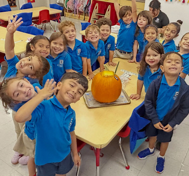Cover photo of the What a fun day for our VPK students! Learning math through a pumpkin. album