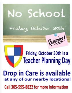 Drop In Care for Friday, Oct. 30