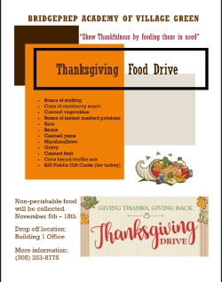 Thanksgiving Food Drive