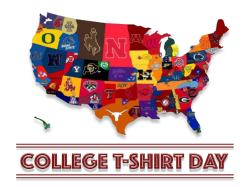 College T-Shirt with Jeans for $2