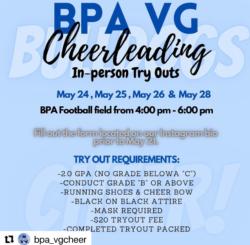 2021-2022 BPA Cheerleading Tryouts