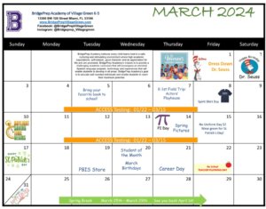 March Calendar 