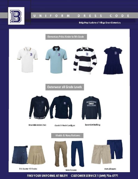 BridgePrep Academy's 2024-2025 school uniforms can now be purchased at  Ibiley Uniforms - News and Announcements -