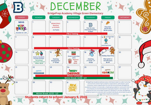 ✨December 2025 Activity Calendar ✨